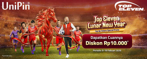 Lunar New Year Dengan Top Eleven! Top up Token mu dan Dapatkan diskon 10%!
